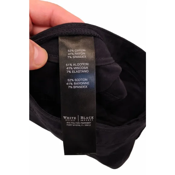 White House Black Market Black Bermuda Shorts Size 0 Tailored Stretch Career - Picture 5 of 6